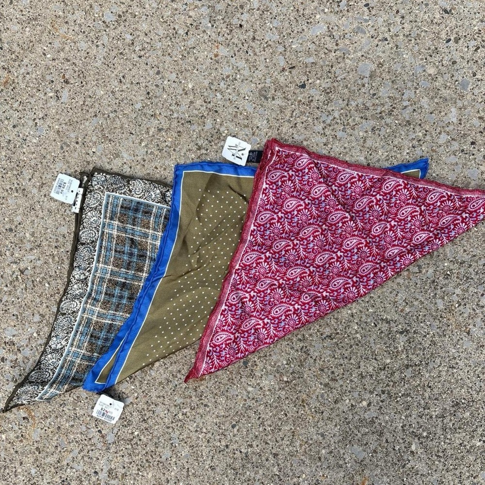 Three Men’s Wearhouse pocket squares